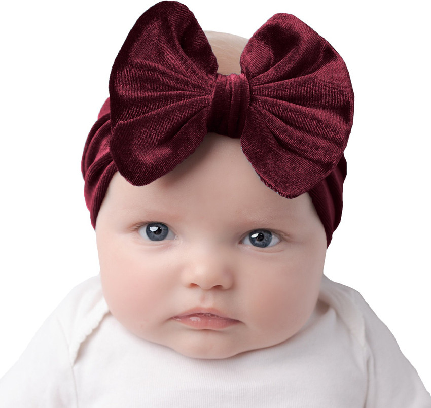 Maroon headband for baby girl hotsell