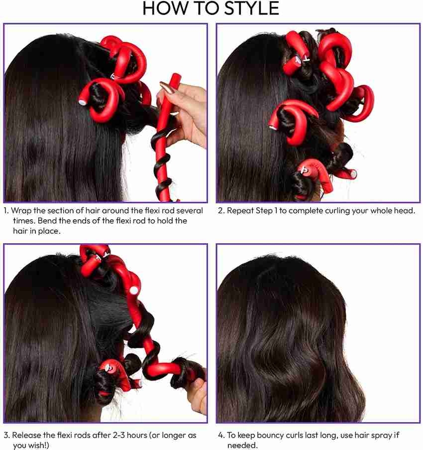 MEPOINT Flexible Foam Hair Curling Rods Twist Foam Hair Rollers No Heat Rods 6 Pack Hair Accessory Set Price in India Buy MEPOINT Flexible Foam Hair Curling Rods Twist Foam Hair