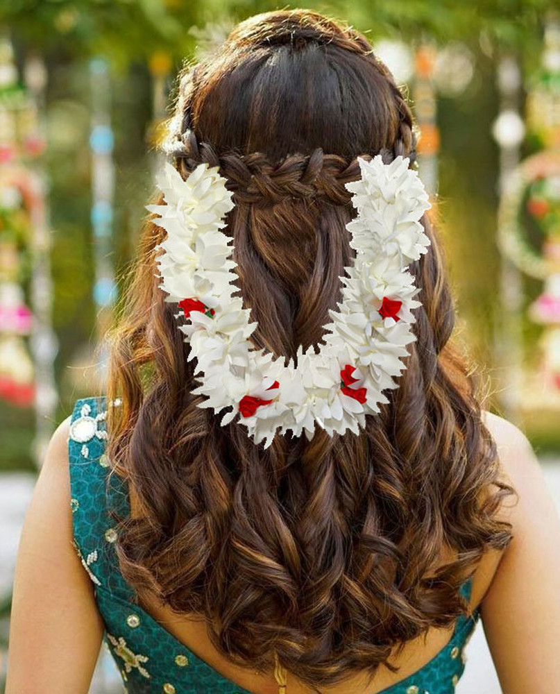 Artificial flowers for hair decoration clearance