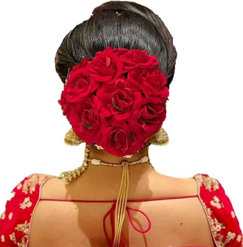 Simple Rose Bun Hairstyle 🌹 #simplehairstyle #easyhairstyles  #bridalhairstyling #bridalhairstylist | By Bellissimo Unisex SalonFacebook
