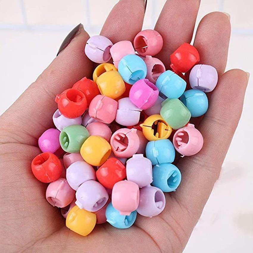 NANDANA COLLECTIONS Pack of 50 Pcs Beads Clips Mini Hair Clips