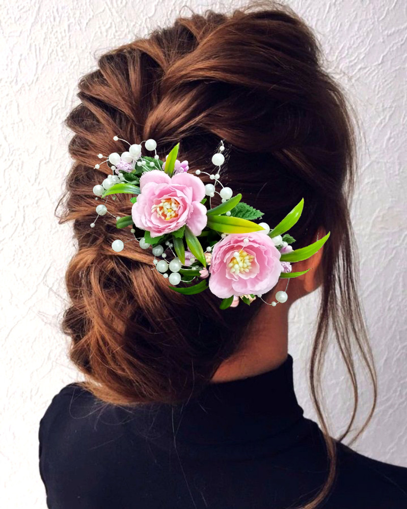 Hair Flare Artificial Flower Design Hairpin Clip Hair Accessories for Women Girls Hair Clip Price in India Buy Hair Flare Artificial Flower Design Hairpin Clip Hair Accessories for Women