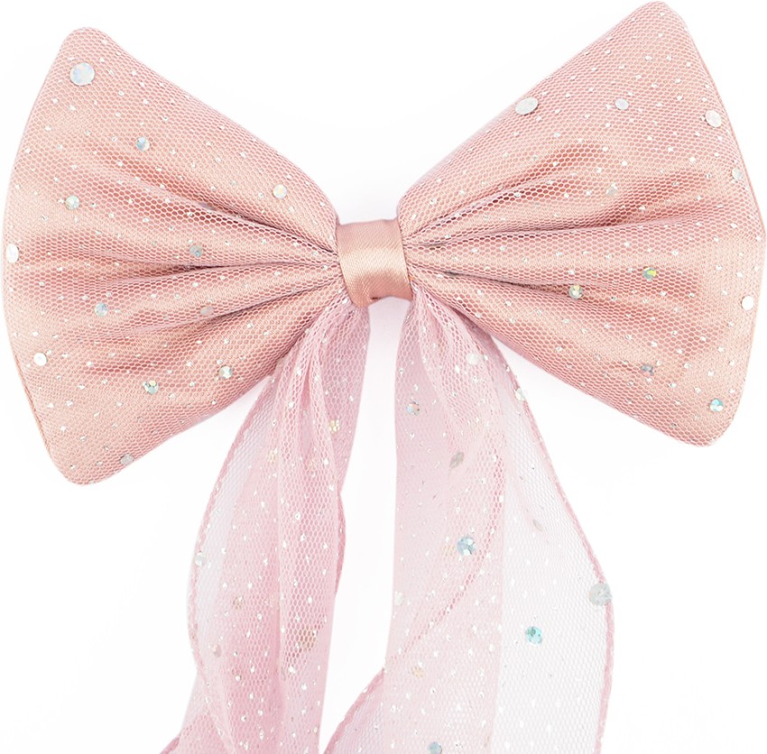 Large Satin Layered Hair Bows Hair Barrettes Clip Long Ribbon Bows Silky  Bowknot with long Tail French Style Hair Accessories for Women Girls 5  Colors Light Colors