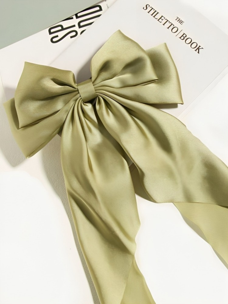 FilterFashion Bow Hair Clip/ Hair Ribbon For Women And Girls Made