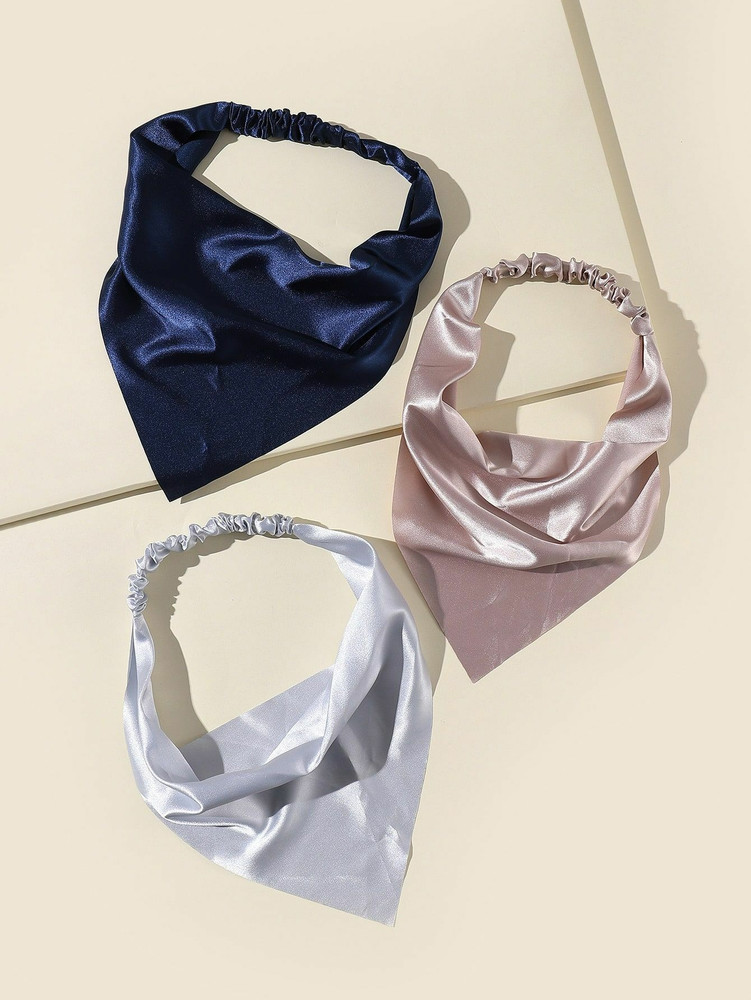 Satin top hair scarf