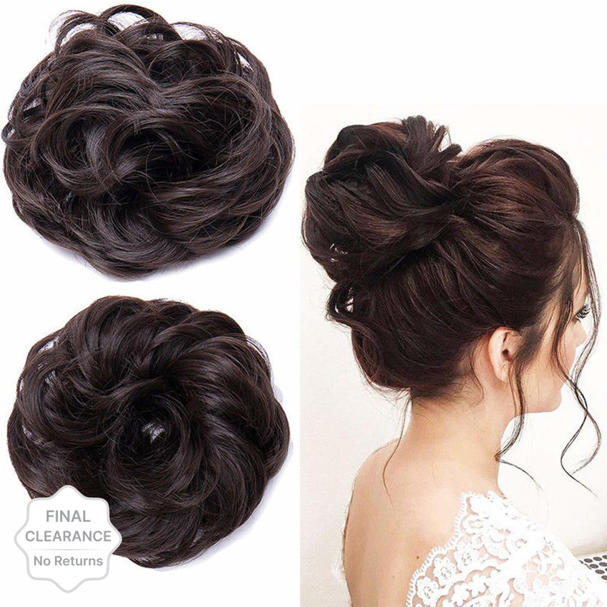twirey Set Of 2pcs Messy Hair Bun Synthetic Hair Bun Extension And