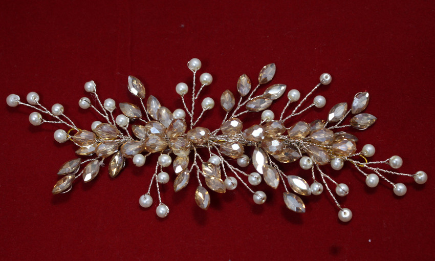STAGLINE Beautiful Stones and Crystals Hair bun clip with Flexible