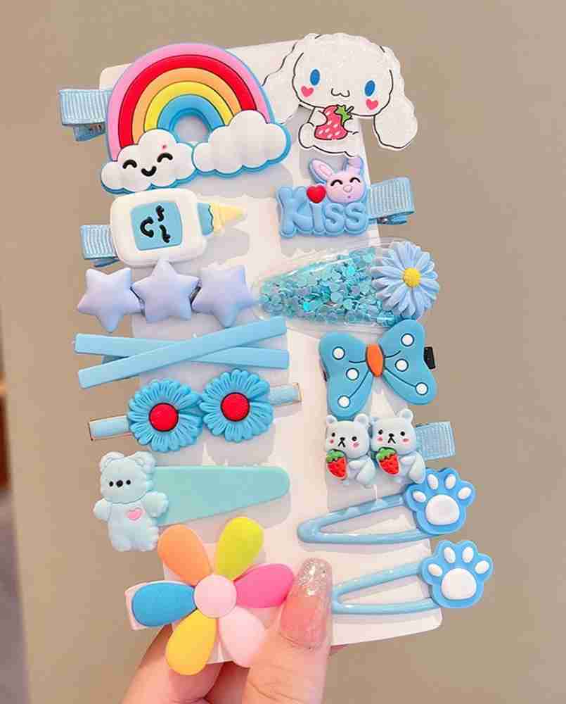 Blue store hair slide