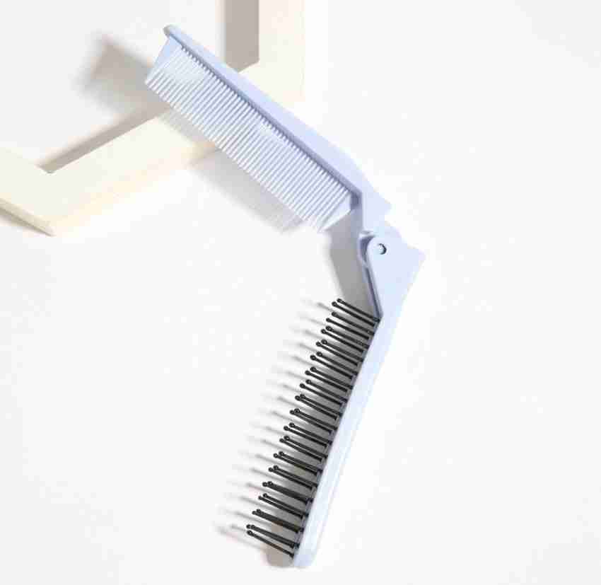 RANORE Foldable Hair Comb Brush Double Headed Mini Pocket Comb for