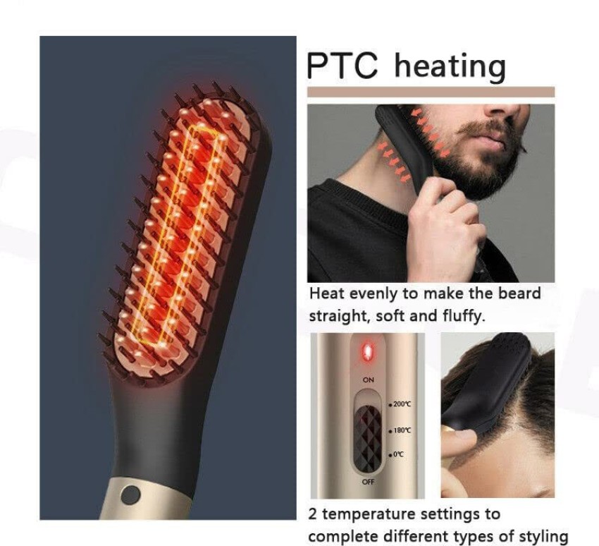 Hair straightener hotsell comb men