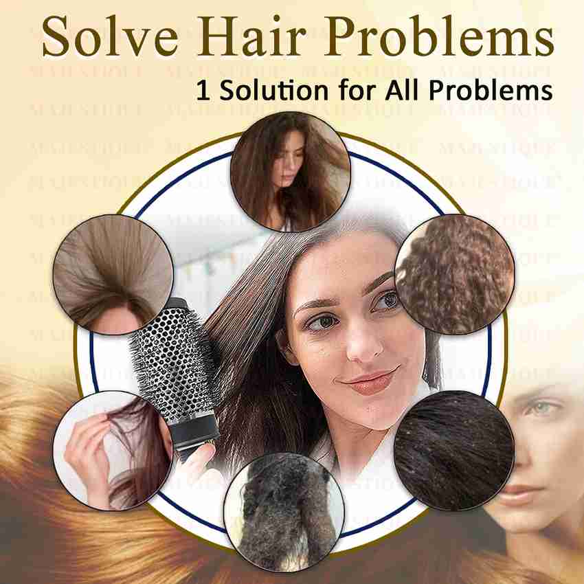 Ionic brush curly top hair