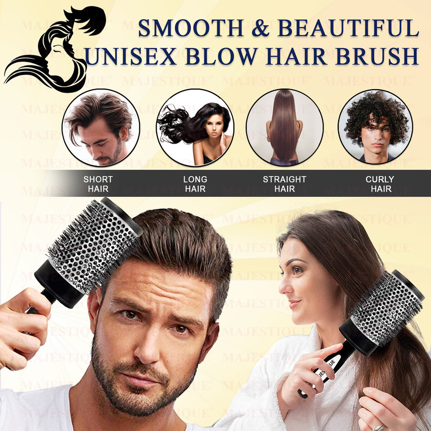 Large round brush hair dryer shop