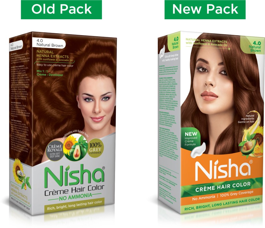 Nisha Hair Color Mehndi Natural Black 10 G
