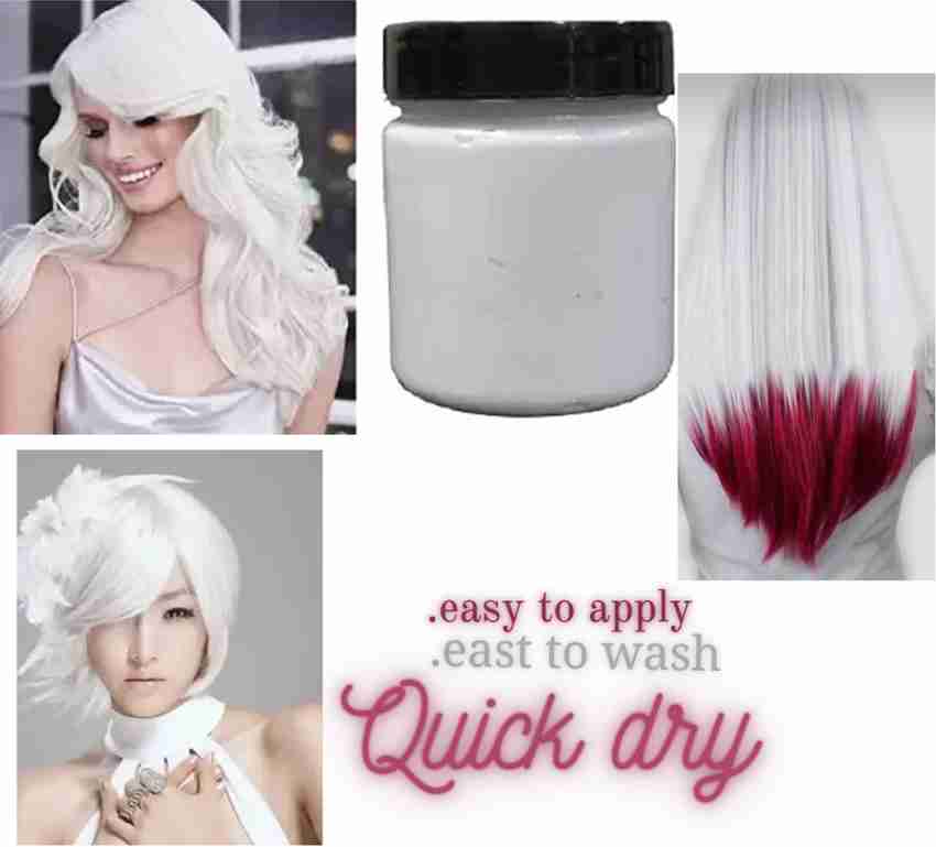 White hair dye permanent sale
