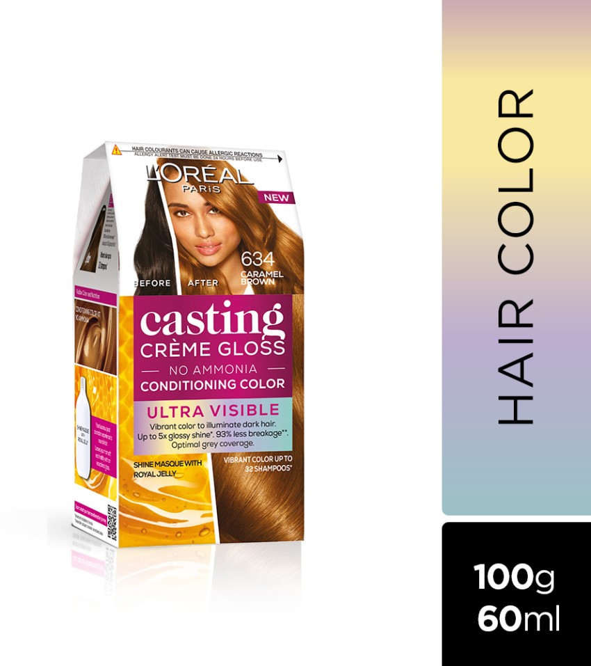 Buy Loreal Paris Casting Creme Gloss Conditioning Hair Color400  DarkBrownFreeColorProtectShampoo825ml 875 g  72 ml Online  Flipkart  Health SastaSundar