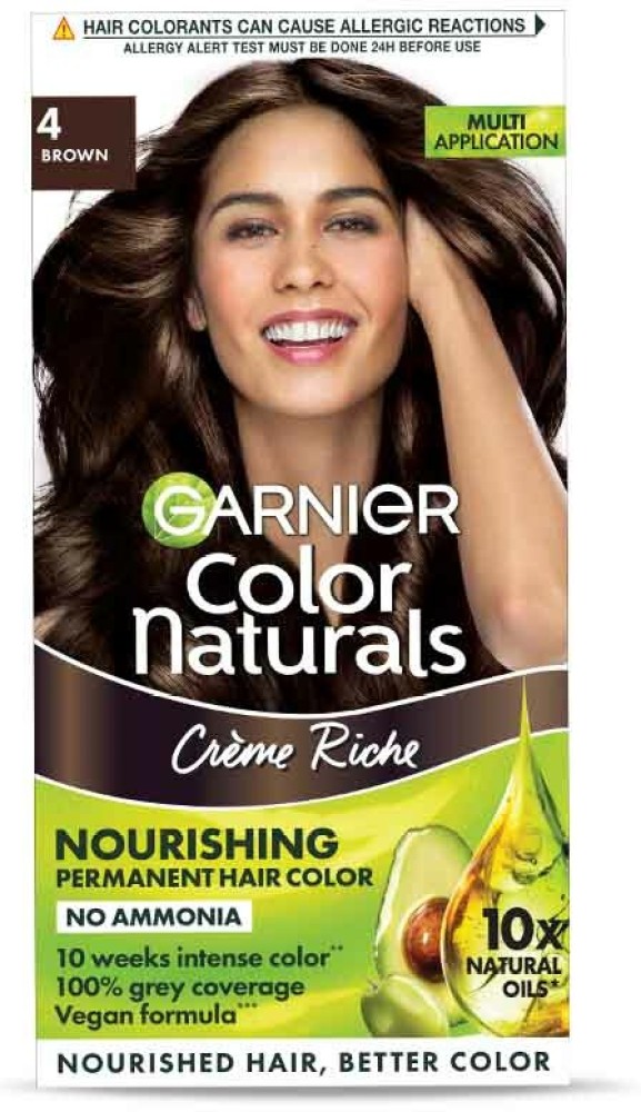 Garnier Color Naturals Creme Riche Ammonia Free Hair Color Darkest Brown  3 70 ml  60 g  JioMart