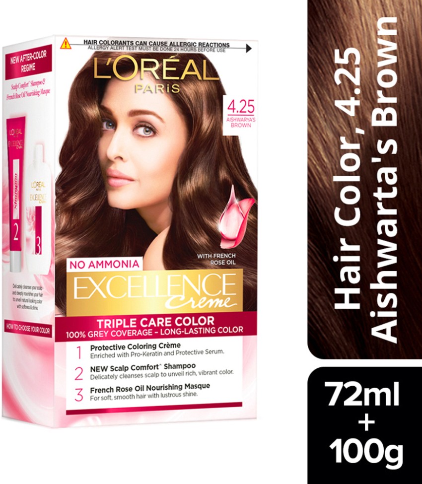 Excellence Crème Hair Color Permanent Hair Color 4.45 Mahogany Copper Brown  | L'Oréal Paris