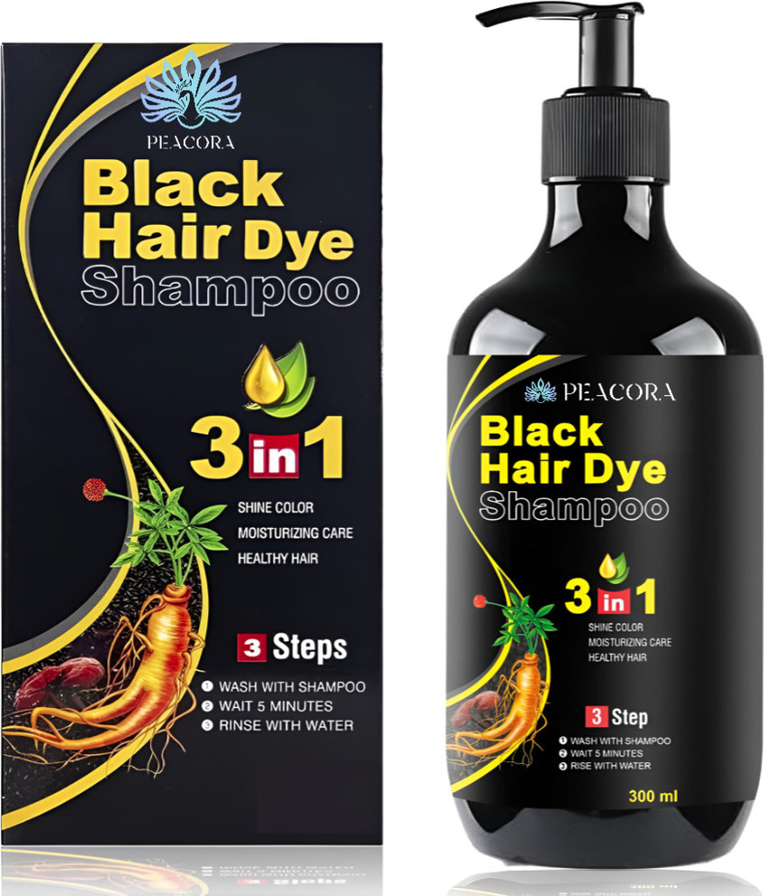 PEACORA 3 in 1 Herbal Hair Dye Black for Women Men 100 Coverage Shampoo Black Price in India Buy PEACORA 3 in 1 Herbal Hair Dye Black for Women