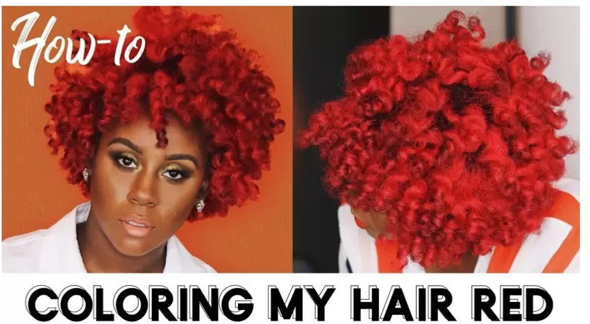 Temporary red hair shop dye