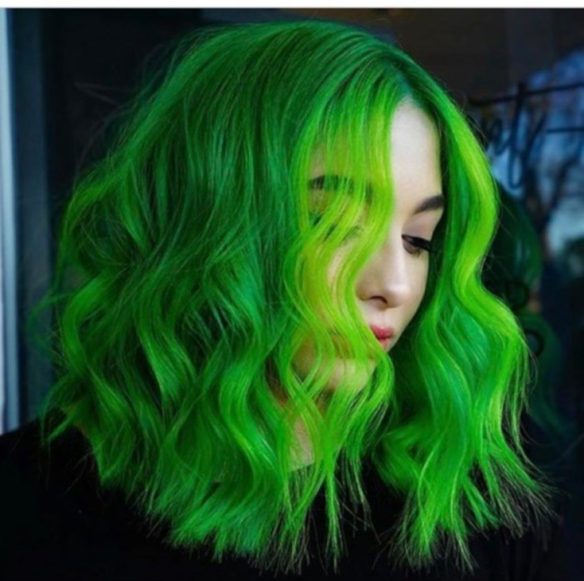 Emijun NATURAL NEON GREEN HAIR COLOR , NEON GREEN - Price in India, Buy  Emijun NATURAL NEON GREEN HAIR COLOR , NEON GREEN Online In India, Reviews,  Ratings & Features