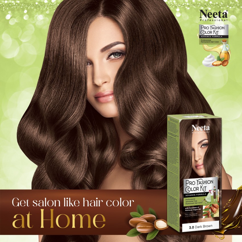 Foxyin  Buy Garnier Color Naturals Creme Hair Color  3 Darkest Brown 35  ml  30g online in India on Foxy Free shipping watch expert reviews