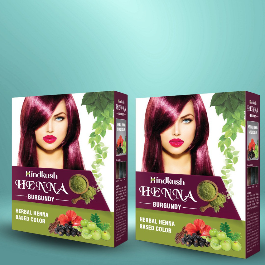 Hindkush Henna Hair Colour Powder Burgundy Price in India Buy