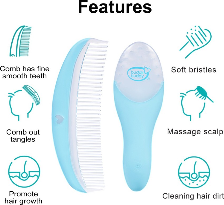 ClueSteps Flat Baby Hair Brush with Baby Comb Very Soft and Smooth - Price  in India, Buy ClueSteps Flat Baby Hair Brush with Baby Comb Very Soft and  Smooth Online In India