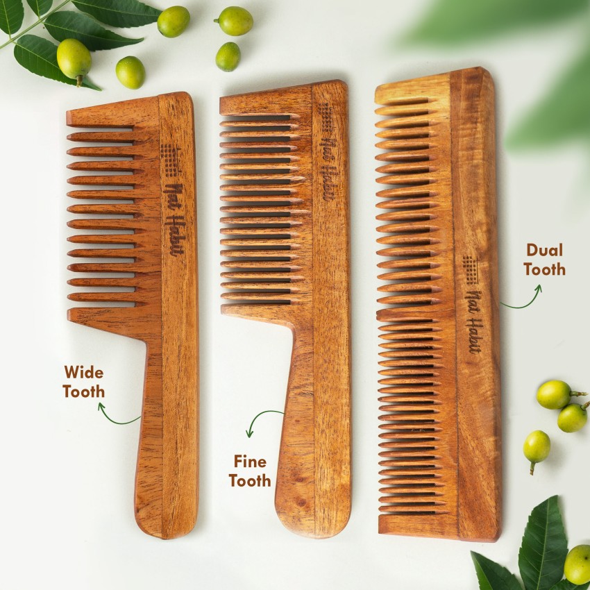 Kacchi Neem Comb (Wide Teeth) 100% Natural