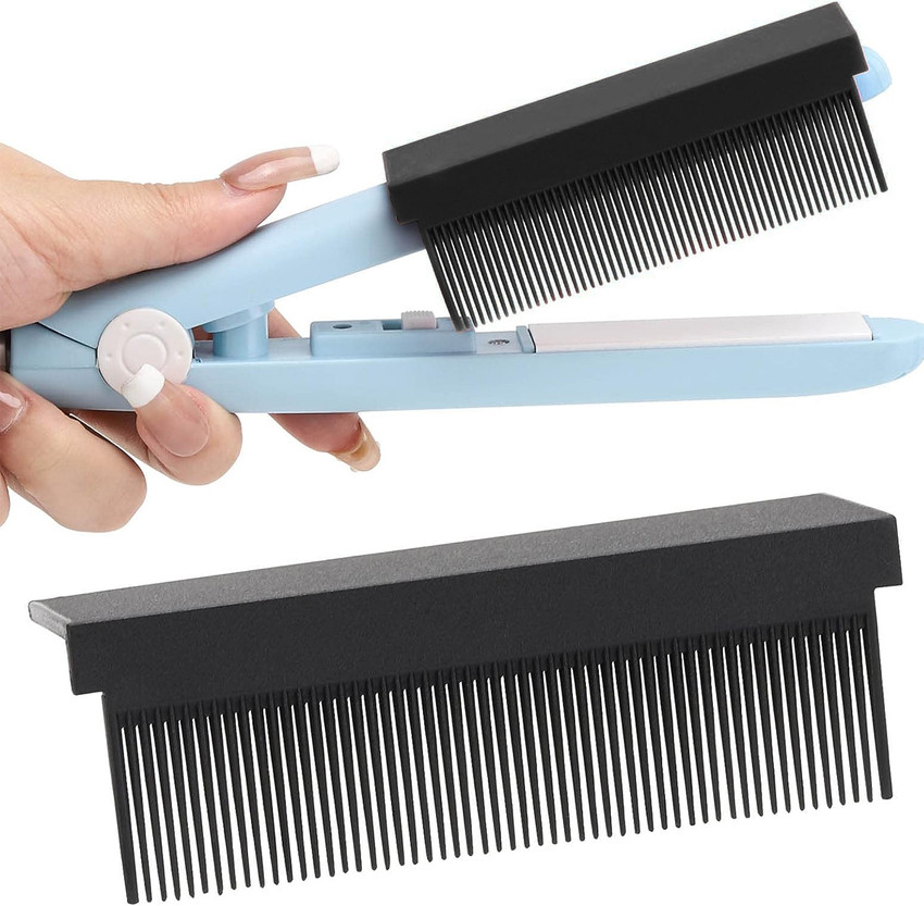 Flat iron with comb built in best sale