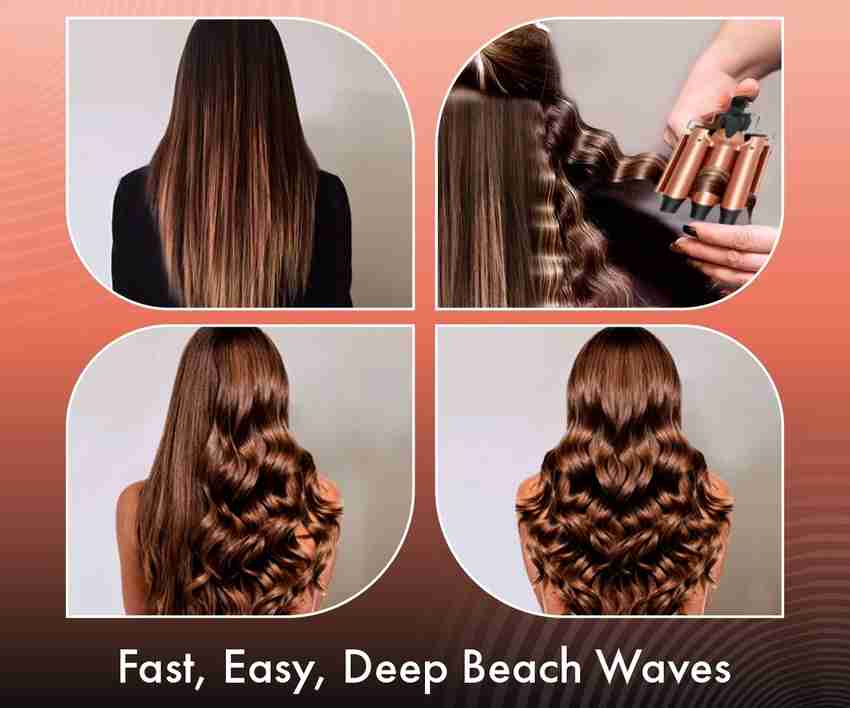 URBANYOG 3 Barrel Hair Curler for Women s Hairstyle Double Ceramic Coated Barrels Hair Curler Price in India Buy URBANYOG 3 Barrel Hair Curler for Women s Hairstyle Double Ceramic Coated Barrels Hair