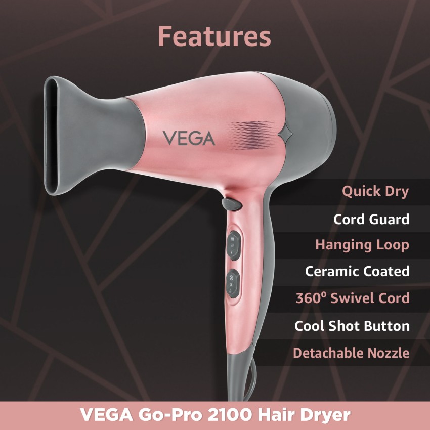 Blow dryer with top cool setting