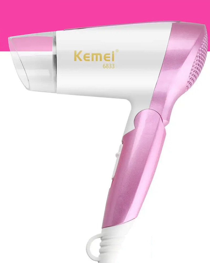 KEMEI KM-6832 ELECTRIC FOLDING COMPACT TRAVEL HAIR DRYER