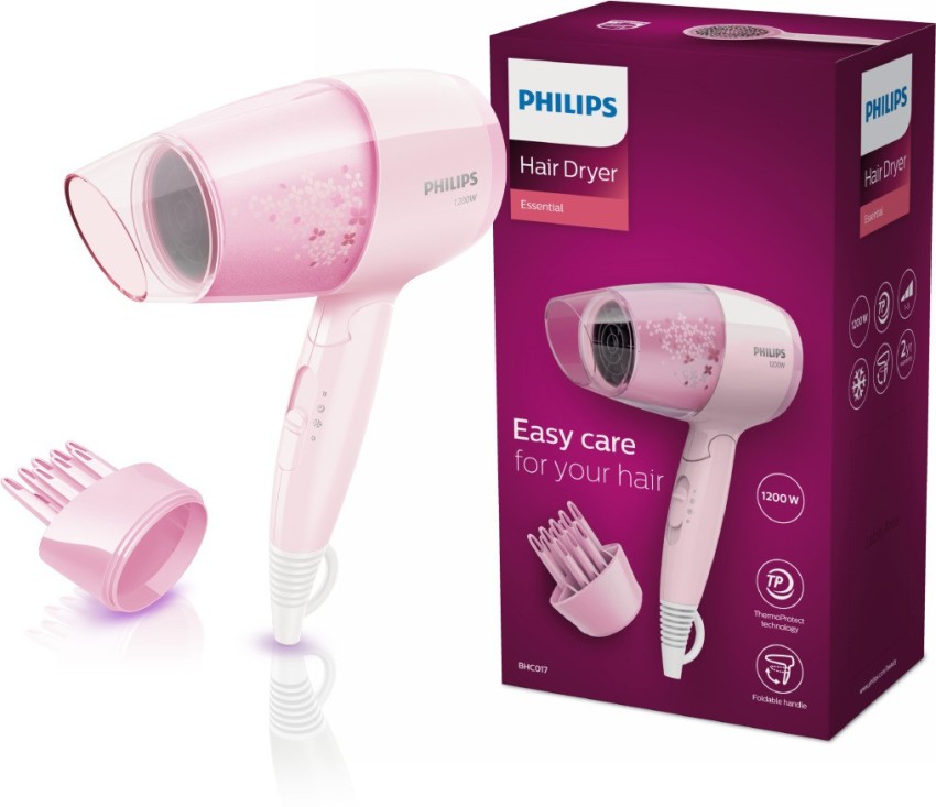Buy Philips EssentialCare 1200W White  Pink Hair Dryer HP8120 Online At  Best Price On Moglix