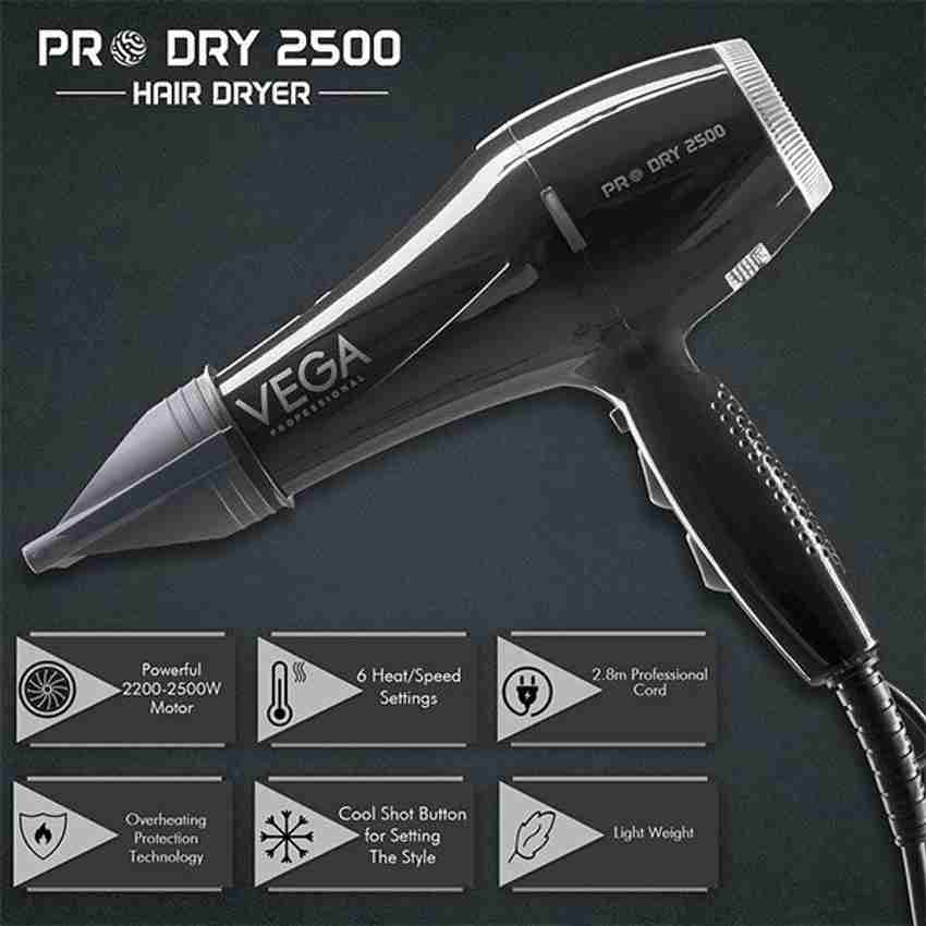 VEGA PRO 2500 W VPPHD 01 Hair Dryer VEGA Flipkart