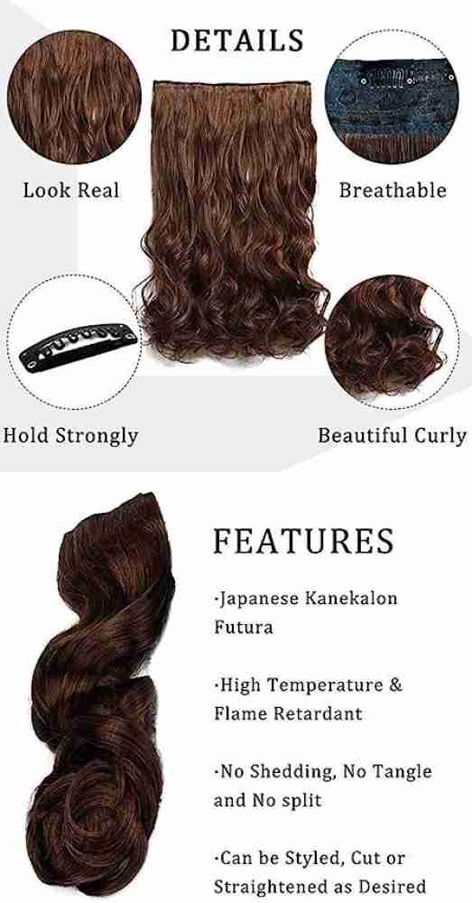 A H S Premium quality Heavy Curls hair Extension Brown Beautiful Look Hair  Extension Price in India - Buy A H S Premium quality Heavy Curls hair  Extension Brown Beautiful Look Hair