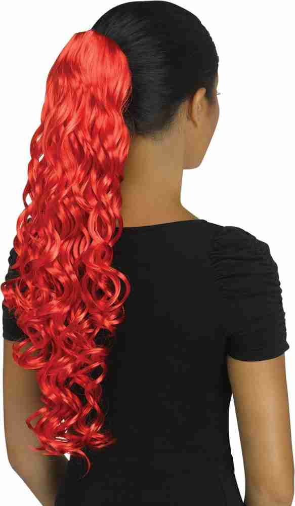 Honbon Ponytail Clutcher Extension Cosplay Stylish Red hair Wig Nakli Baal 18inch Hair Extension Price in India Buy Honbon Ponytail Clutcher Extension Cosplay Stylish Red hair Wig Nakli Baal 18inch Ha...