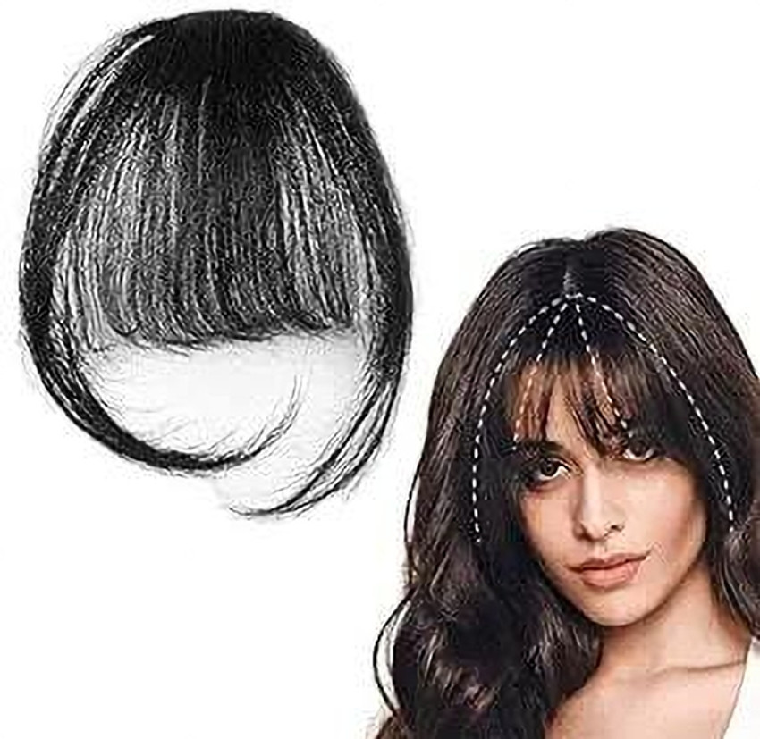 Thicklengths Clip in Bangs for Women Front Fringe pieces and Funk Bangs Jet Black Hair Extension Price in India Buy Thicklengths Clip in Bangs for Women Front Fringe pieces and Funk