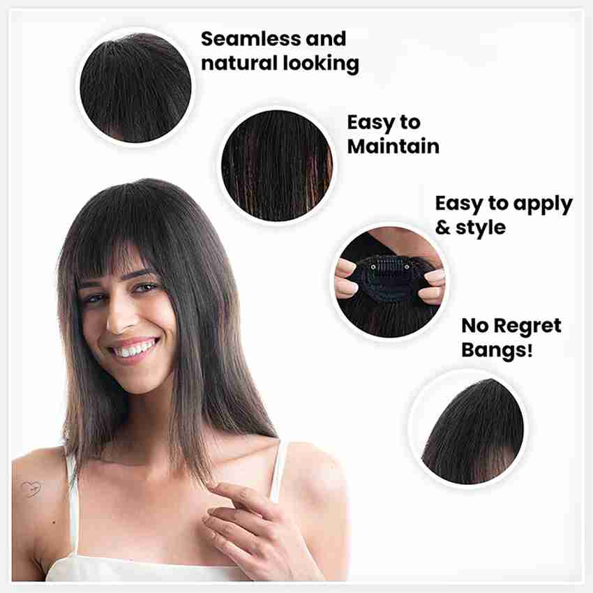 hair originals Clip In Bangs for girls and women Medium Brown High density Hair Extension Price in India Buy hair originals Clip In Bangs for girls and women Medium Brown High