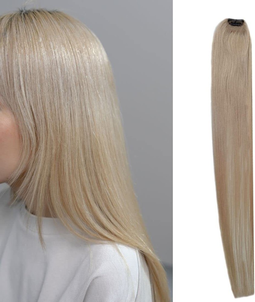 CADENZAHAIR Blonde Clip in Strand Streaks Extension Volume Real Human 20inch Hair Extension Price in India Buy CADENZAHAIR Blonde Clip in Strand Streaks Extension Volume Real Human 20inch Hair Extensi...