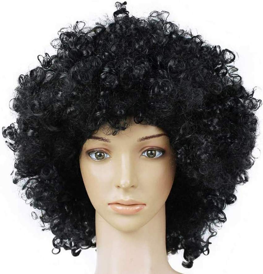 PRIYA PARTY DECORATION 70 s Curly Clown Funky Disco Afro Malinga