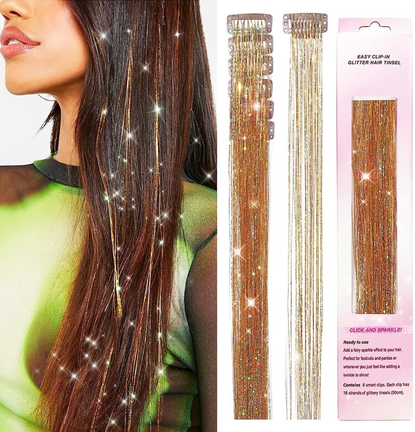 Gold | Bfb Tinsel Clip-Ins