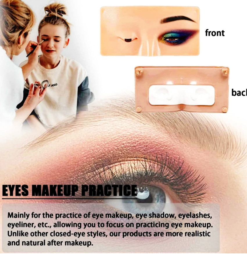 Three Elements Silicon Eye makeup practice dummy practice board