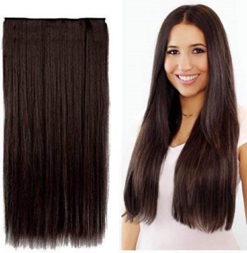 Sheny Best quality silky long straight brown Hair Extension Price in India  - Buy Sheny Best quality silky long straight brown Hair Extension online at