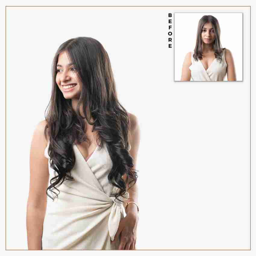 hair originals 100 Human hair 3 Piece clip set for women girls Natural Brown 16 Inches Hair Extension Price in India Buy hair originals 100 Human hair 3 Piece clip set