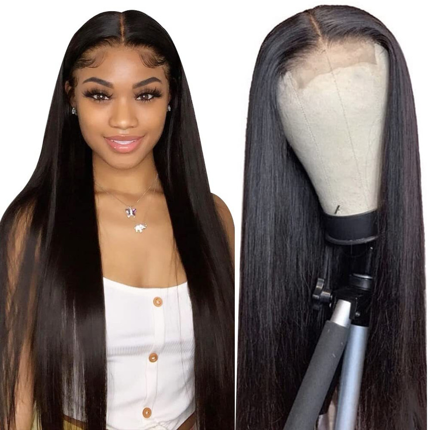 ABNITIO Front lace Wigs Human Wigs for Women 24 inch Straight