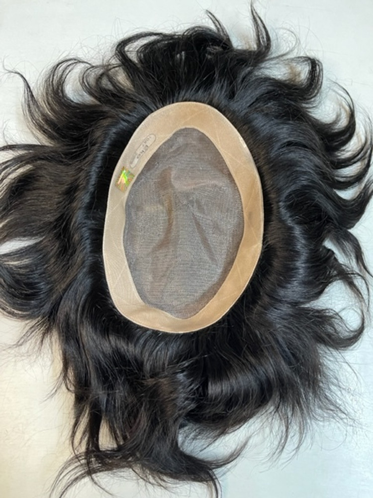 Toupee black straight 10x7 for men discount