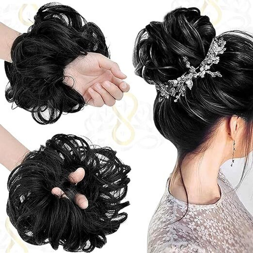 Hair bun artificial discount