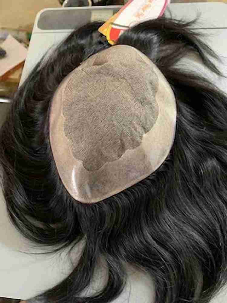 Lace Wigs For Black Men 100% Human Hair Replacement Toupee Hairpiece