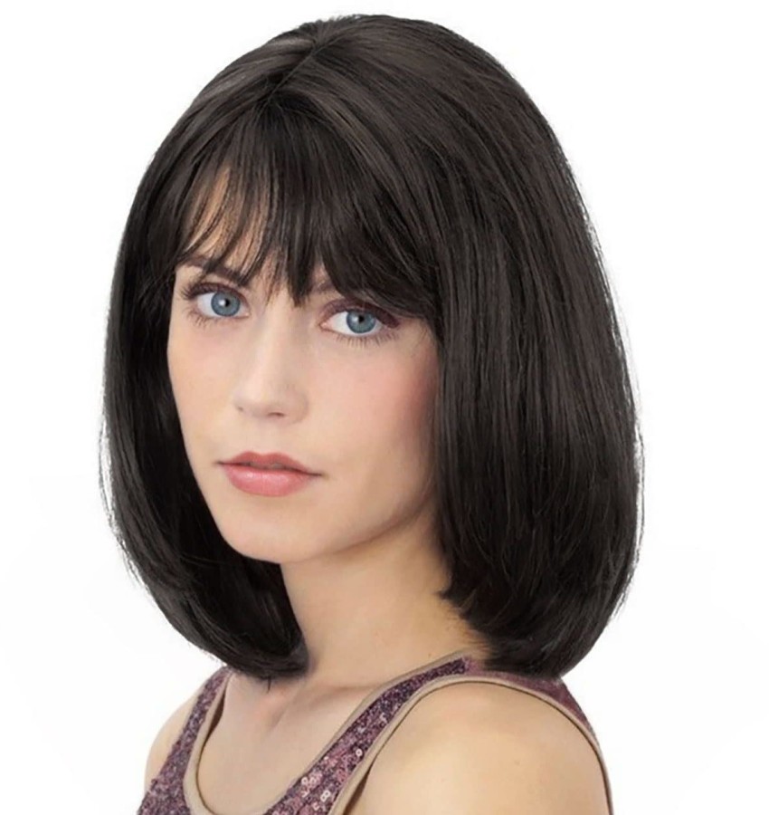 ASG Bob Cut Synthetic Wigs with Bangs Shoulder Length Short