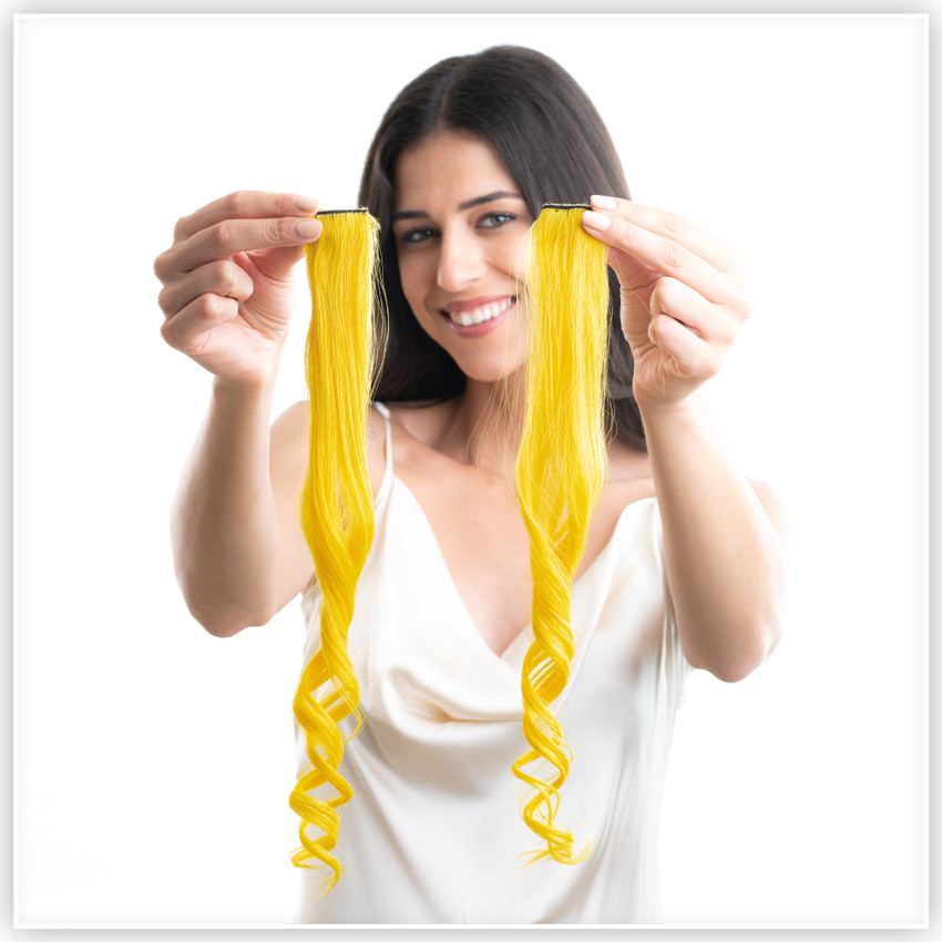 Yellow hair pieces new arrivals